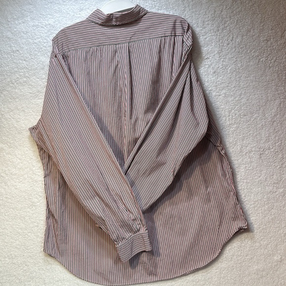 Ralph Lauren Men’s Red Blue Striped Button Down Shirt Size XL - Picture 2 of 6